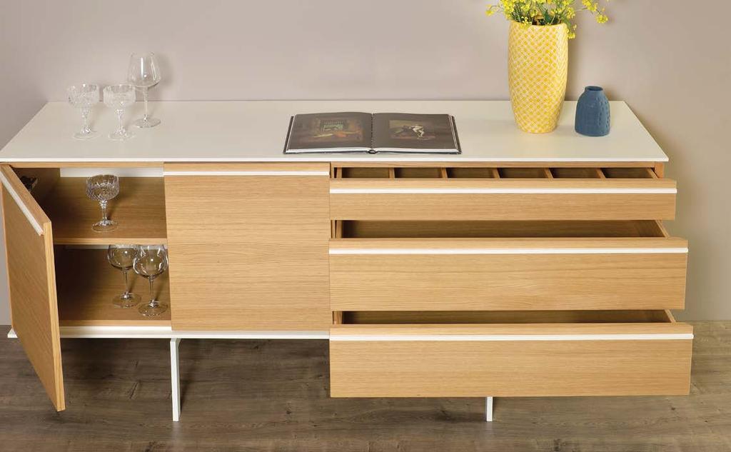 LINE SIDEBOARD LISI1802 Designed by Tagged, Line 180 One is a clean cut modern sideboard.