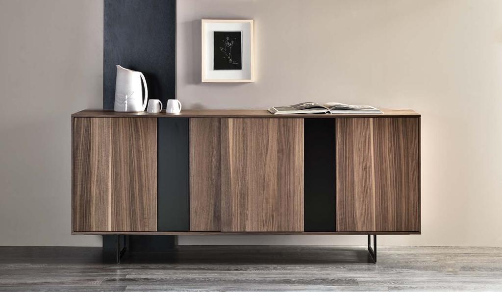 LEVEL SIDEBOARD LESI1702 Designed by Tagged, Level 180 One is a clean cut modern three box sideboard. Each box has an option of choices and dimensions that you may choose to your liking.