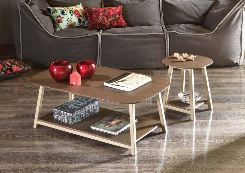 COMBO COFFEE TABLES Designed by Tagged, the Combo coffee tables have a 1970 s design with a modern twist.