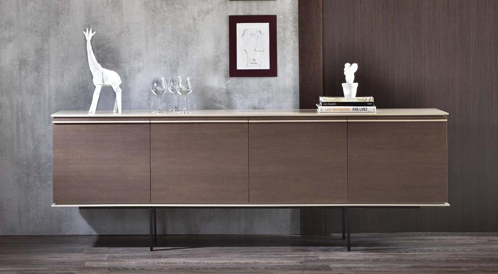 LINE SIDEBOARD LISI2301 Line 232 has two pairs of doors with a shelf