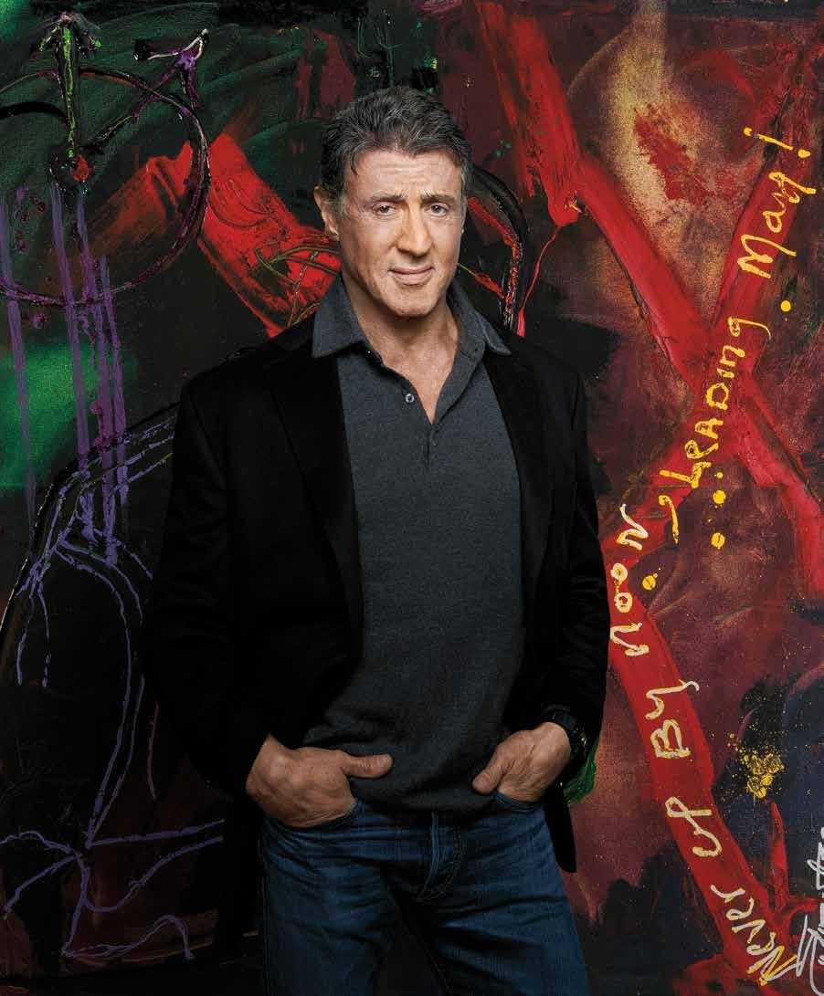 SYLVESTER STALLONE As featured in Sylvester Moves Forward: With Rocky and Rambo Securely Positioned in America s Cultural Lexicon, Stallone Decides it s Time to Share His Memories With The World,