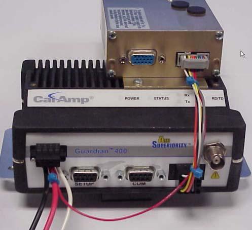 Fig. 10 shows the DL3282 modem connected to the Guardian. The cable length and power connection is shown for reference only. Actual cable length and modem location will vary by application.