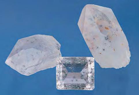 iron, titanium, and gallium. CPS and George Bosshart Gübelin Gem Lab Lucerne, Switzerland Spider quartz.