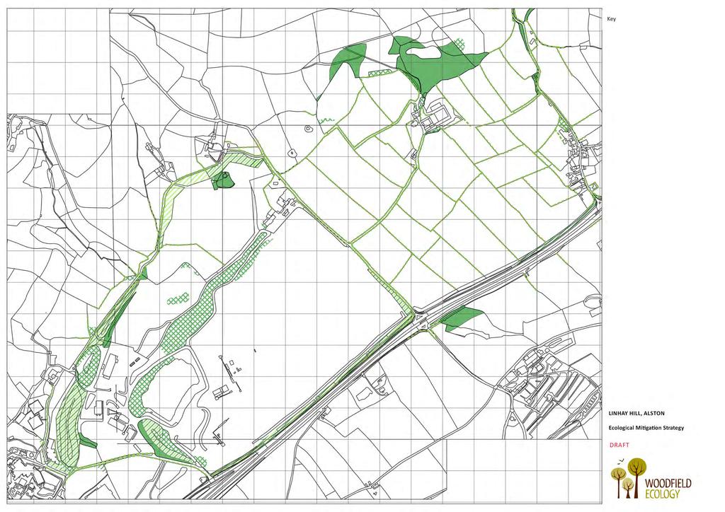 Red Line Boundary A3 Surveyed Mine Adits Little Barton Unconfirmed Wildlife Site (UWS) A3 A2 ALSTON WOOD A1 A4 ALSTON