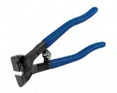 of tiles, including porcelain Durable tungsten carbide tip provides a long cutting life 32035Q 8" carbide tipped nippers with
