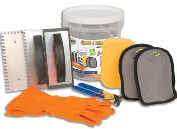CEILING TEAR-OUT BACKERBOARD UNDERLAYMENTS TROWELS KNEEPADS SPACERS TOOLS SAWS & CUTTERS Tile Installation Kit Tile Installation Kit Complete kit containing all the tools necessary to install ceramic