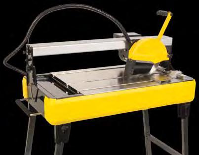 C 30" Bridge Saw Ideal for cutting large format tile including ceramic, porcelain, granite, stone and marble tile Rips up to 30" tile and can diagonally cut up to 21" tile Adjustable pivoting rail