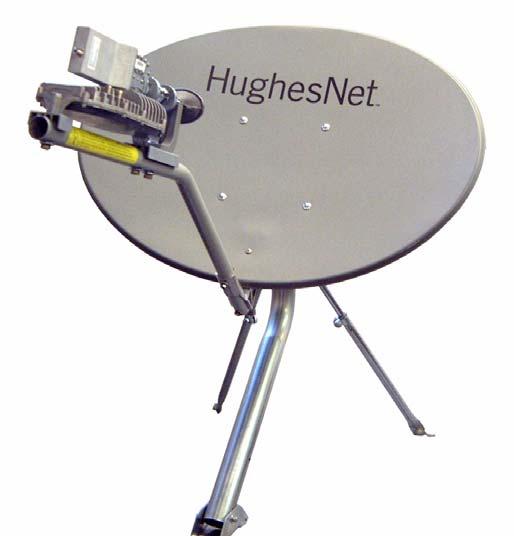 Figure 1: The Hughes model AN8-074P.74m satellite antenna Antenna installation summary This section lists the basic steps and related tasks used to assemble and install the antenna.