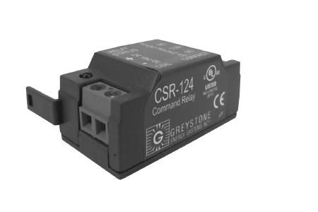 Command Relay CSR-112 / CSR-124 DESCRIPTION: The CSR-112 and CSR-124 command relay attaches to the side of any full-size CS or SC type sensor or switch and adds a form C relay function.