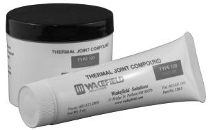 ACCESSORIES: 120-*) Thermal Compound The 120- Thermal Conducting Compound is a zinc oxide-filled, dielectric, silicone oil-based compound that facilitates heat transfer by filling voids and gaps