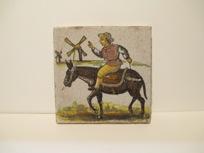 Donkey Tile, 20th Knight and Sheep Tile, 20th PC 87.42.72 (5 1/2 x 5 1/2 PC 87.42.73 (5 1/2 x 5 1/2 PC 87.