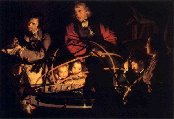 DECEMBER MEETING - Snow Scene or Light Wendy started the session with Joseph Wright (1734-1797)
