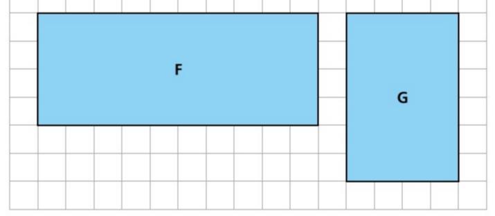 Day 1 HOMEWORK: Similar Rectangles: Complete and Correct with the EDpuzzle Look at the diagram of Rectangles F and G. a. Identify the length, width, perimeter, and area of Rectangle F: Length: Width: Perimeter: Area: i.
