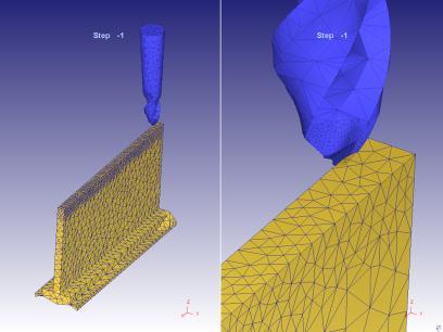 In the process of finite element analysis, the removed part of the tool material affecting the overall workpiece rigidity must be considered.