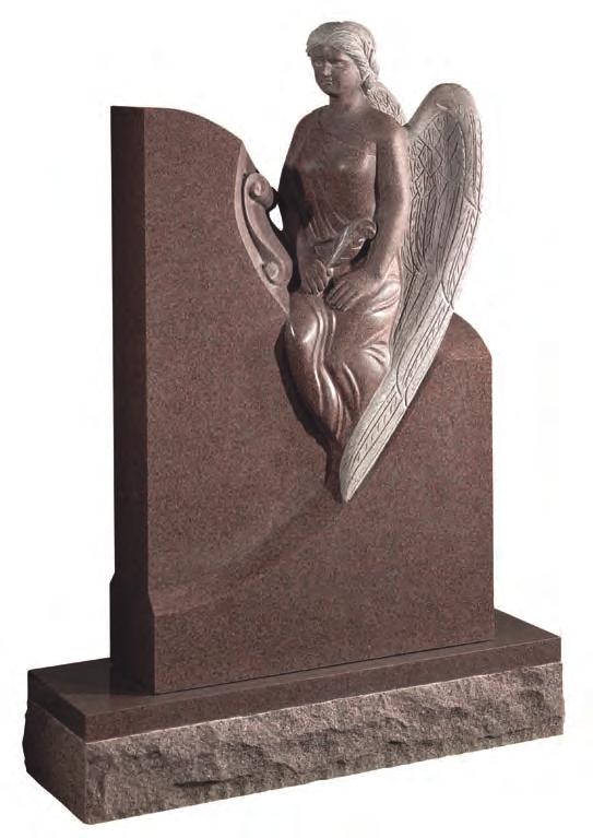 create a magnificent angel memorial. The size can be adapted.