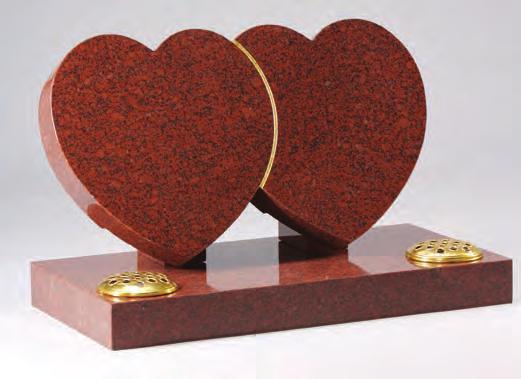 EC153 Dense Black Granite Heart 16 x 28 x 3 Base 3 x 30 x 1 3 A delicately hand carved and highlighted lily
