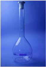 12 Volumetric Flasks, Class A Borosilicate Glass, Plastic Stopper Capacity ml VF1/1/A VF1/2/A VF1/5/A VF1/10/A VF1/25/A VF1/50/A