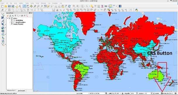 MAP PROJECTION 1. Introduction: All data in a GIS view must be in the same projection in order to correctly align with other datasets. In QGIS this is often done in the background.