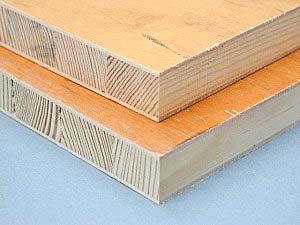 Both the type of glue and veneers determine the suitability of a sheet for a particular application.