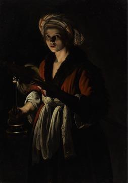 Adam de Coster's A Young Woman Holding a Distaff Before A Lit Candle made a record