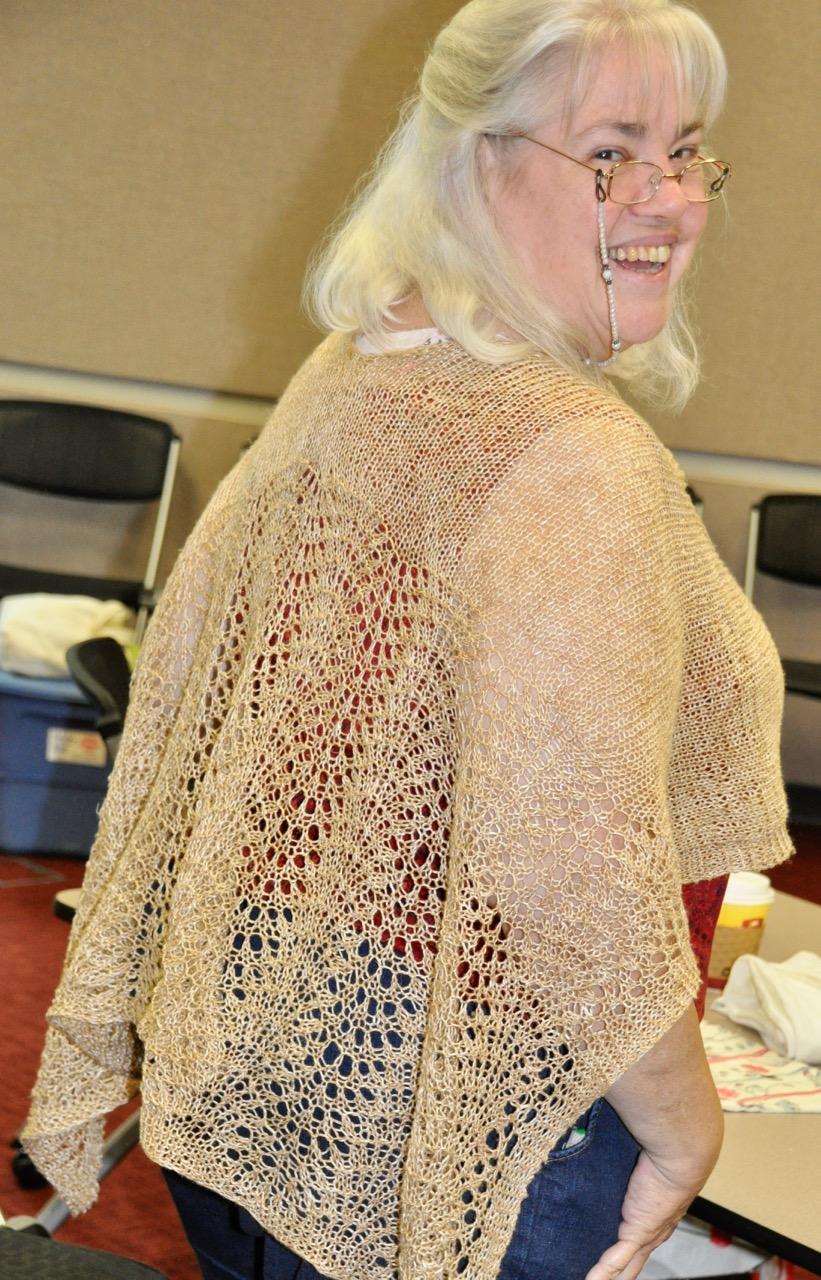lace knit shawl Ingrid: