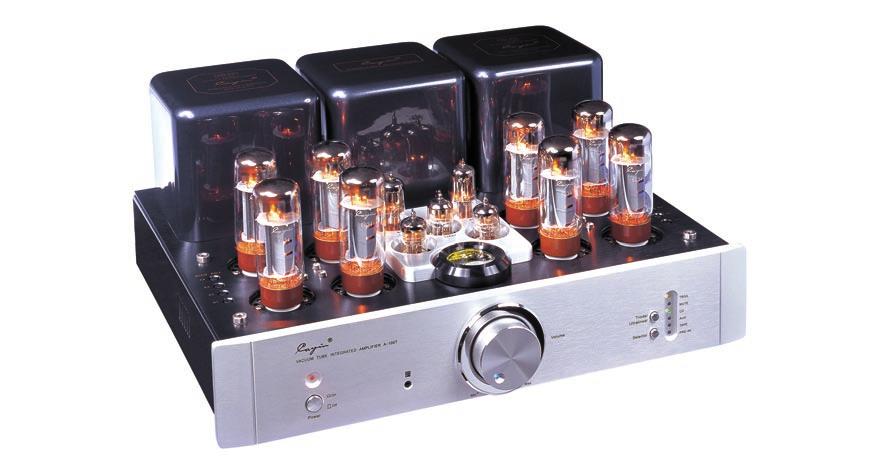 A-100T Integrated Amplifier Vacuum Tube Integrated Amplifier 36w Triode 70w Ultralinear Tubes KT88 8, 12AU7 2, 6CG7 2, 12AX7 1 THD Internal Construction Chassis Soft Start Circuit 10Hz 65kHz 1%