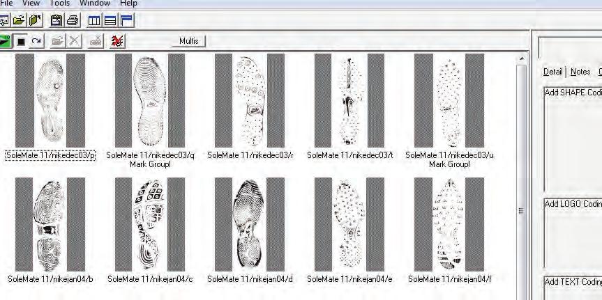 SICAR for footwear identification By the end of the training, you will have the ability to use SICAR to effectively create new records, code them and carry out searches using the software s in-built