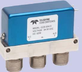 COAX SWITCHES Series CCP-32N PART NUMBER CCP-32N DESCRIPTION Commercial Latching SPDT, DC-3GHz, Low PIM These switches are designed to have extremely low passive intermodulation for use in narrow