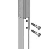 Consult the diagrams to assemble and attach the two (2) door jambs and header. Gather the two (2) door jambs and the two (2) 105107 fabric clips.