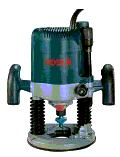 Electric Router Cuts grooves and mouldings of various shapes and sizes.