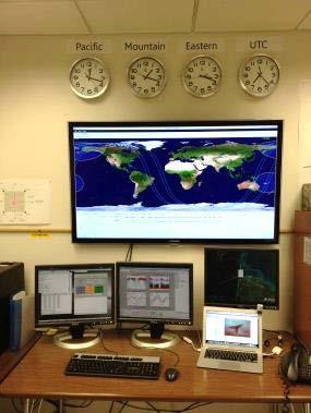 SDL CubeSat Missions Operations Center Wallops and SRI ground stations controlled remotely from SDL