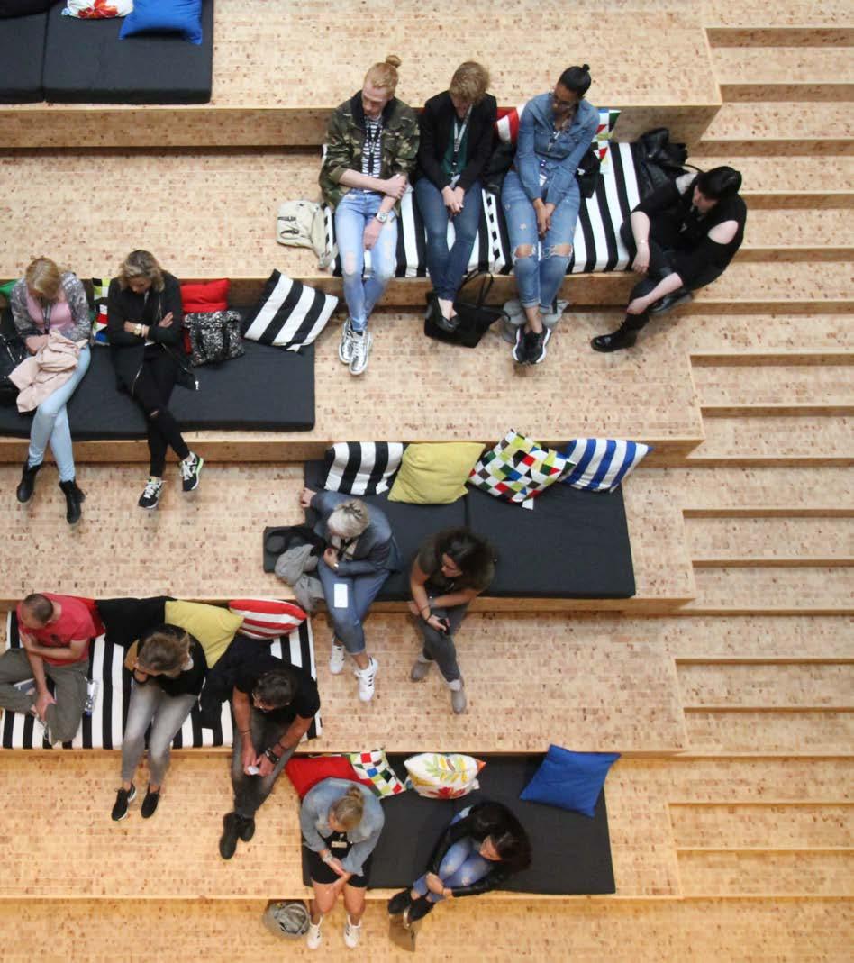 Stairs and seating merge in an IKEA office in the Netherlands to create a multi-purpose, open environment. IKEA is a visual brand Being visual is not only about pictures, shapes or images.