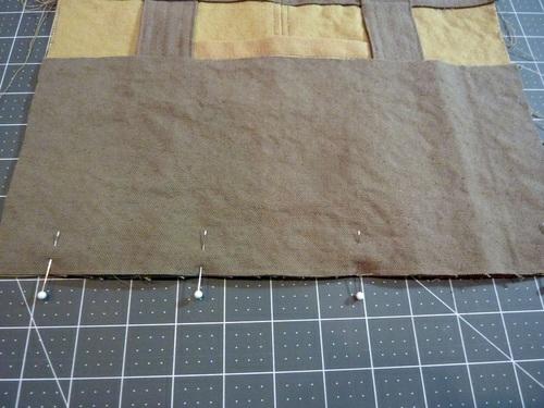 2. Using a ½" seam allowance stitch each base panel