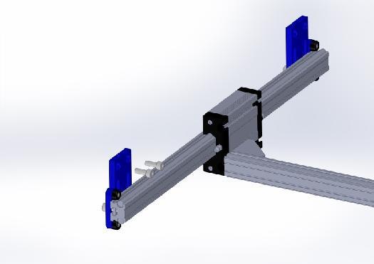 7) To fix lateral bars of XYZ model On XYZ model, fix the lateral bars with relative screws at
