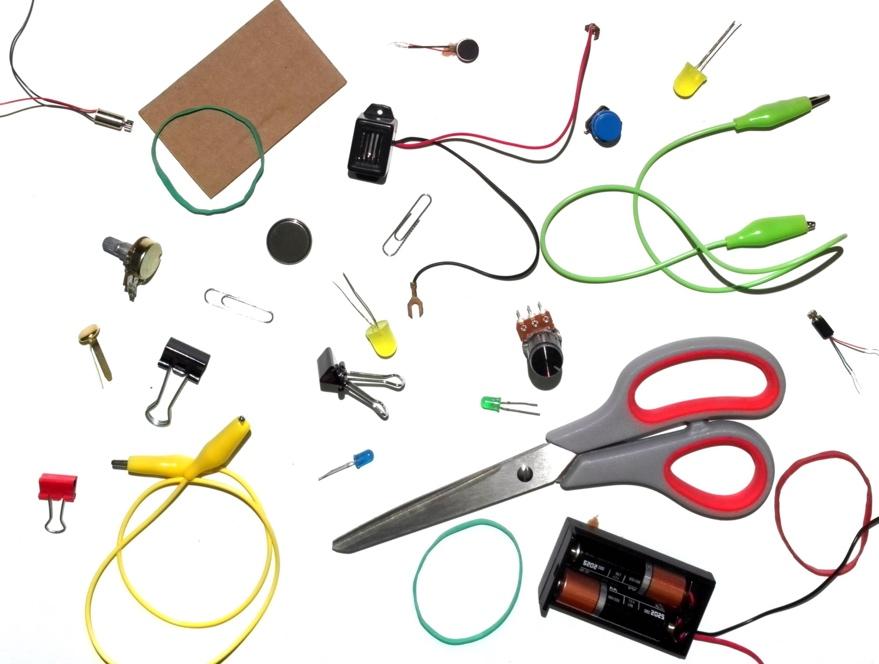 Materials List Office/General Supplies *Cardboard *Metal binder clips *Paper clips Brads (paper fasteners) *Rubber bands *Scissors *Tape Glue Specialty/Electronics Supplies *LEDs (3mm, 5mm, or 10mm)