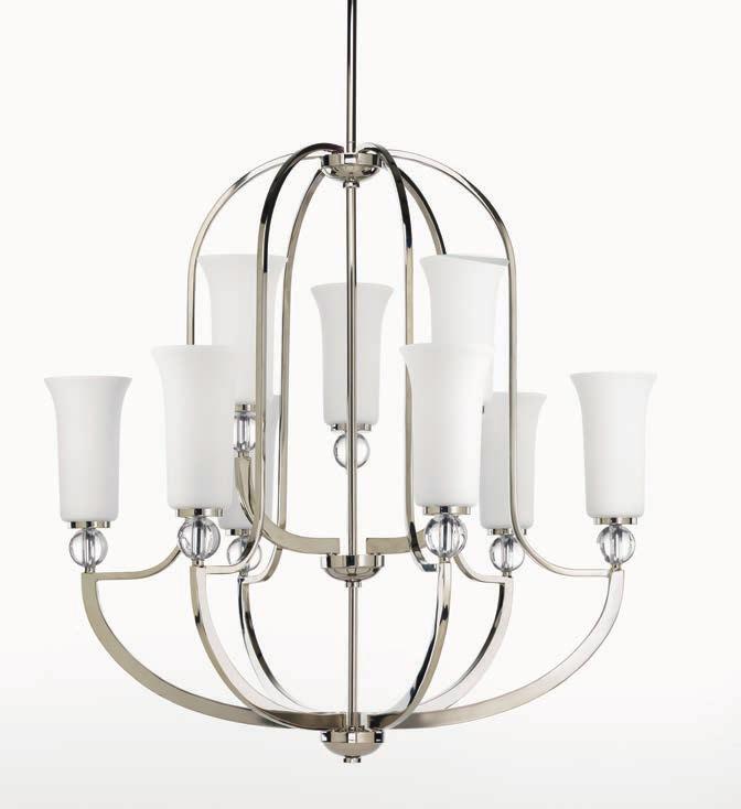 CHANDELIER, FOYER AND PENDANTS ELINA SPINS A TRADITIONAL CLASSIC AND MODERN FORM BY EXAGGERATING ITS HEIRLOOM QUALITY DETAILS.