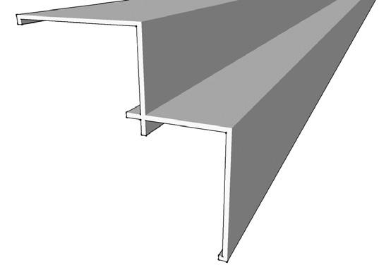 Traditional External Aluminium Corner a=35mm b=11mm b 5