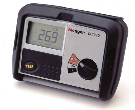 GROUND RSISANC S QUIPMN D3 Contractor Series he D3 Series of digital ground testing instruments from Megger is comprised of two models: an instrument for grounding and bonding tests and a unit that