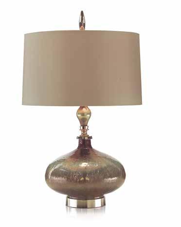 28 29 JRL-8385 32 H Hammered Copper Lamp With Retro Drum Shade Shade: 14" X 14" X 17",