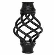 ham. Aluminum Round Basket - For Round Baluster Baskets designed to slide over round balusters and lock in place with allen set screws.