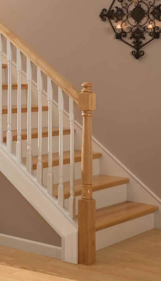Colonial 4180 Colonial Starting Newel Maple 5141 Colonial