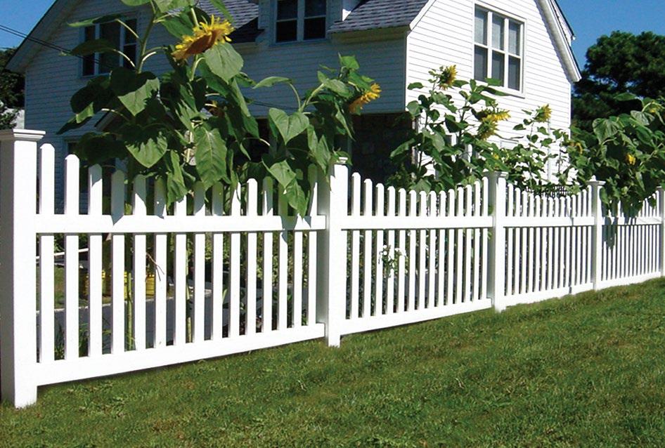 Contemporary Picket Contemporary Picket fences are constructed with both sides of the panels being exactly the same.