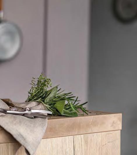 Authenticity There is a growing trend towards more authentic, even weathered looking, woodgrain designs being used for the worktop.
