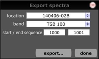 Enhanced (Spectra) Analysis The ability to export trace level Spectra trace data to CSV file format, is fully supported within the Kestrel TSCM TM Professional Soware.