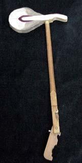Piano hammers are made of felt and wood.
