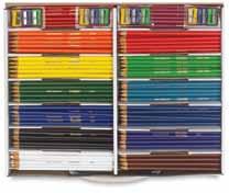 28 400-ct, 8-Color Classpack Contains eight sets (50 of each color), including Black, Blue, Brown, Green, Orange, Red, Violet, and Yellow. Large-size crayons measure 4"L x 7/16"Dia. D20101-1009 $56.