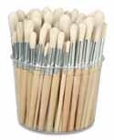 04 30% C Dynasty Sapphire Student Brushes The synthetic hair in these brushes is durable and versatile with good spring, while the short, sapphire-colored acrylic handles stand daily use.