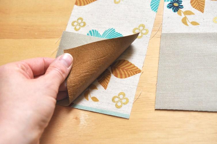 If you have trouble keeping it flat enough to top stitch, you can use a bit of glue stick to help hold it down.