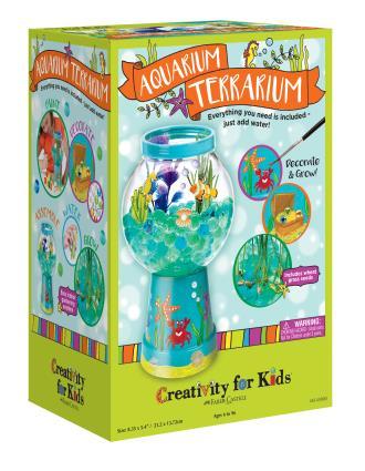 Includes terrarium base and globe, water beads, wheat grass seeds, plant mister, pearls, rhinestones, stickers and much more.