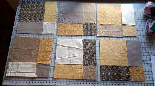 - 8 - Sew a rectangle to one side of each 10 square (total of 30 unit A). Press seams toward the rectangle. Remember, pressing quilt squares is not like ironing clothing.